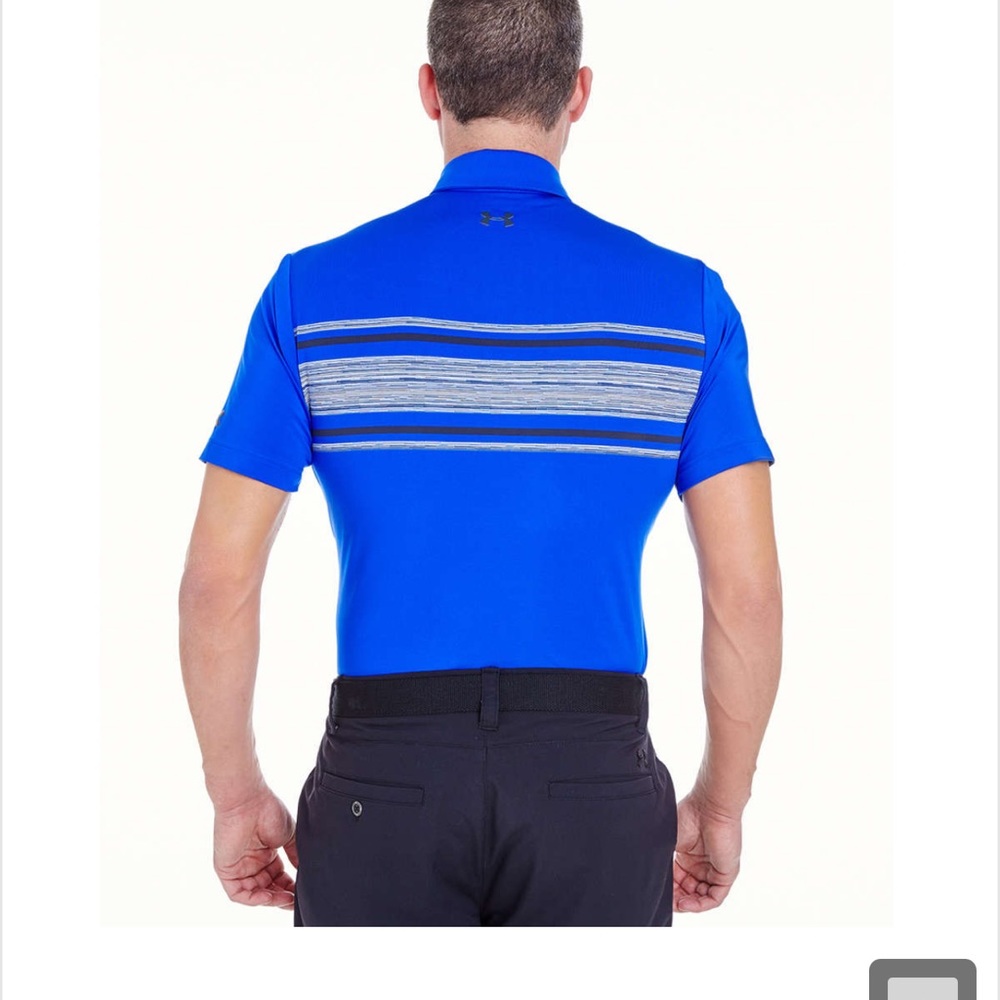 NWT Under Armour Men's Playoff Space Dye Polo Blue‎ - Picture 3 of 6
